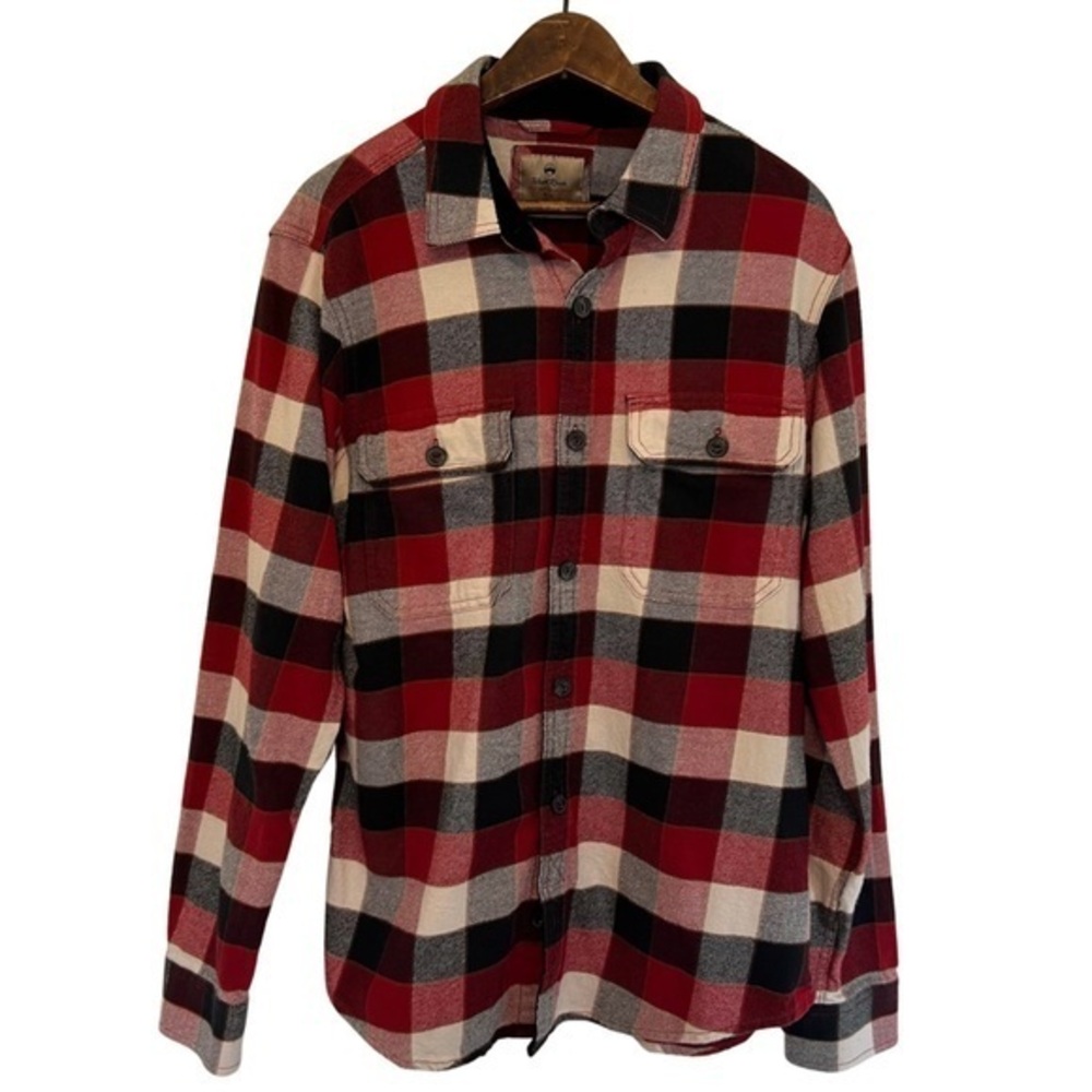 Men’s Small Wind River Red & Black Lumberjack Plaid Flannel | Cotton Blend | GUC